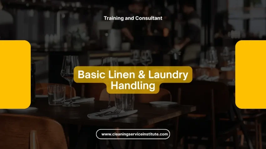 TRAINING BASIC LINEN & LAUNDRY HANDLING JOGJA