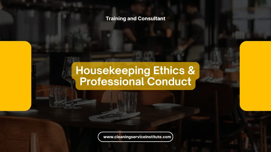 TRAINING HOUSEKEEPING ETHICS JOGJA