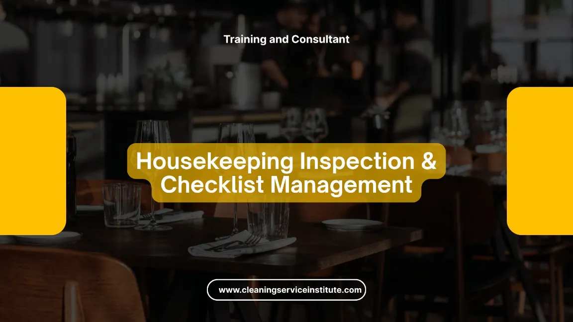 TRAINING HOUSEKEEPING QUALITY CONTROL SYSTEM JOGJA