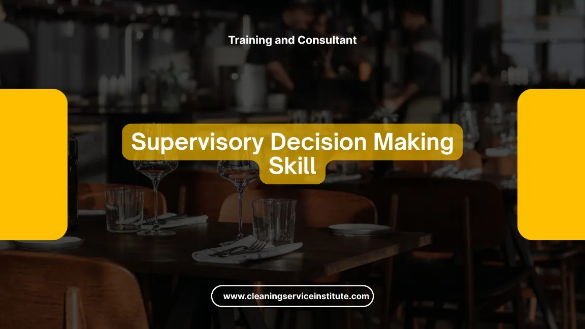 TRAINING CLEANING SERVICE PROBLEM SOLVING