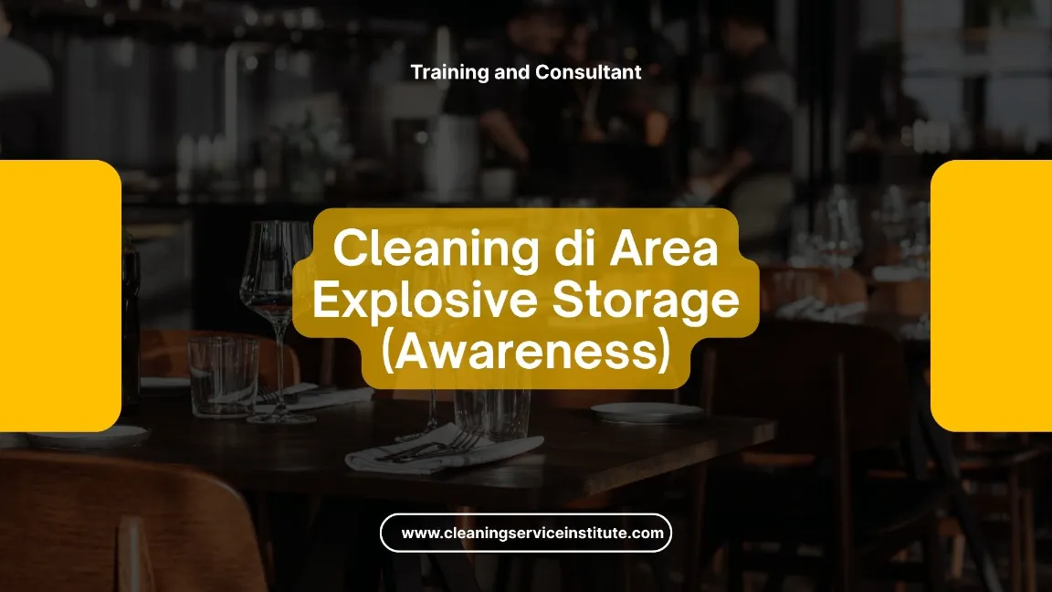 TRAINING CLEANING EXPLOSIVE STORAGE JOGJA