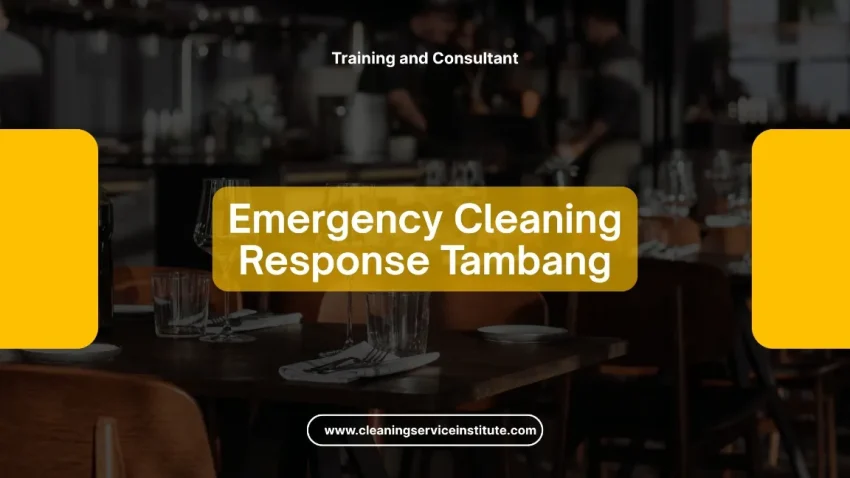 TRAINING EMERGENCY CLEANING RESPONSE JOGJA