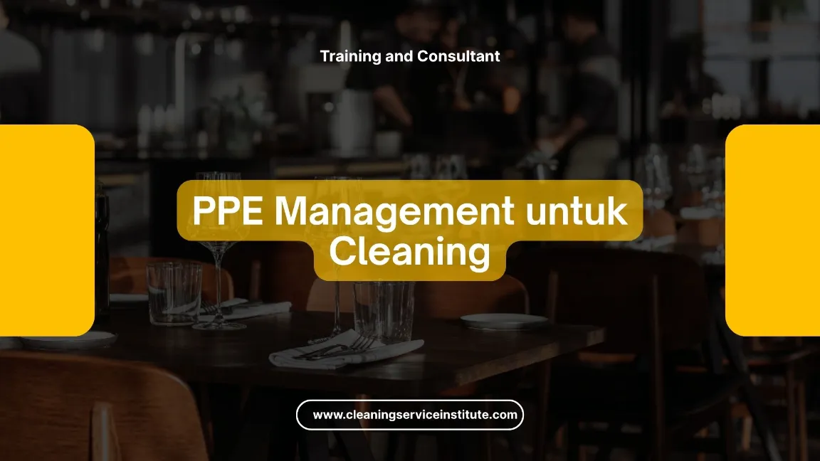TRAINING PPE MANAGEMENT CLEANING JOGJA